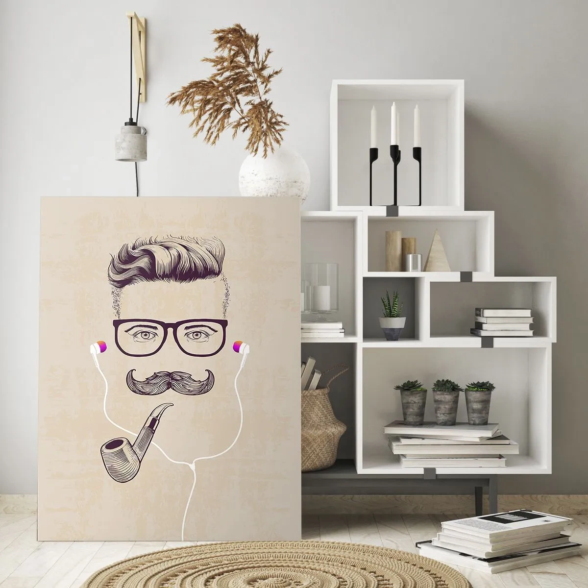 Üveg kép - Egy igazi férfi? - 50x70 cm