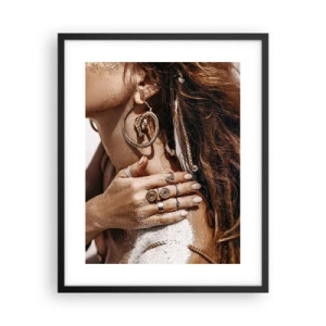 Poszter fehér keretben - Az érintetlen tengerpart királynője - 40x50 cm