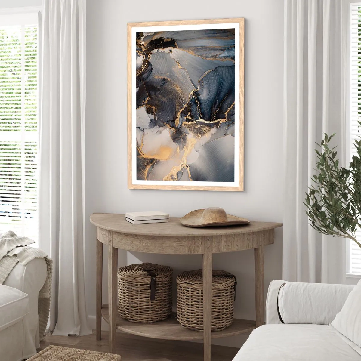 Poszter világos tölgy keretben - Egy kő élete - 70x100 cm