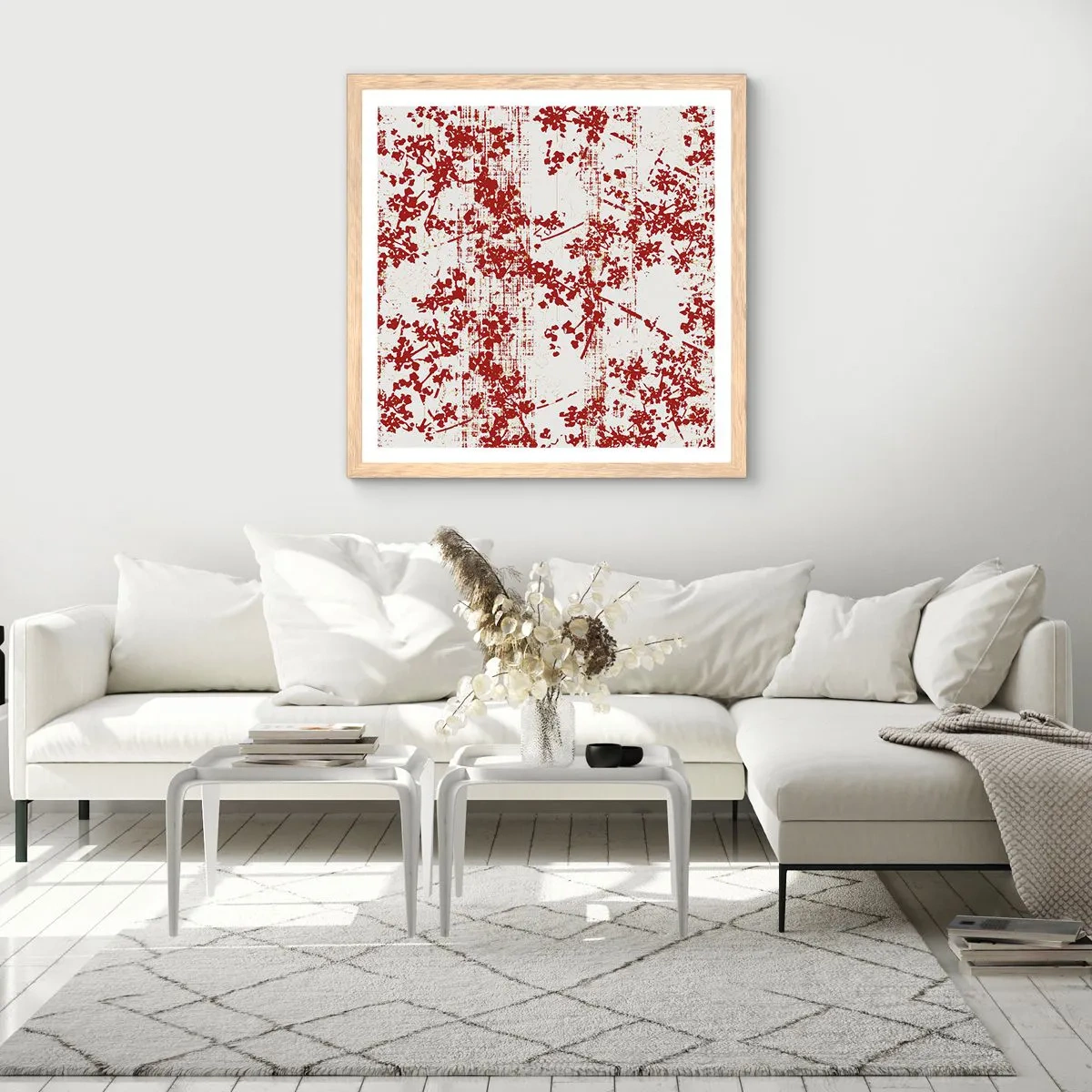 Poszter világos tölgy keretben - Mint egy régi perkál - 60x60 cm