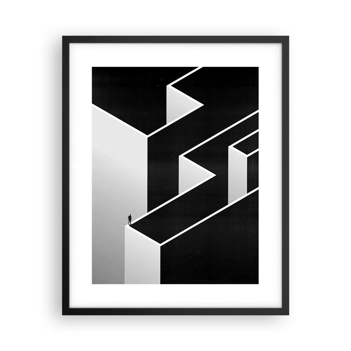 Poszter fehér keretben - Magány a csúcson - 40x50 cm