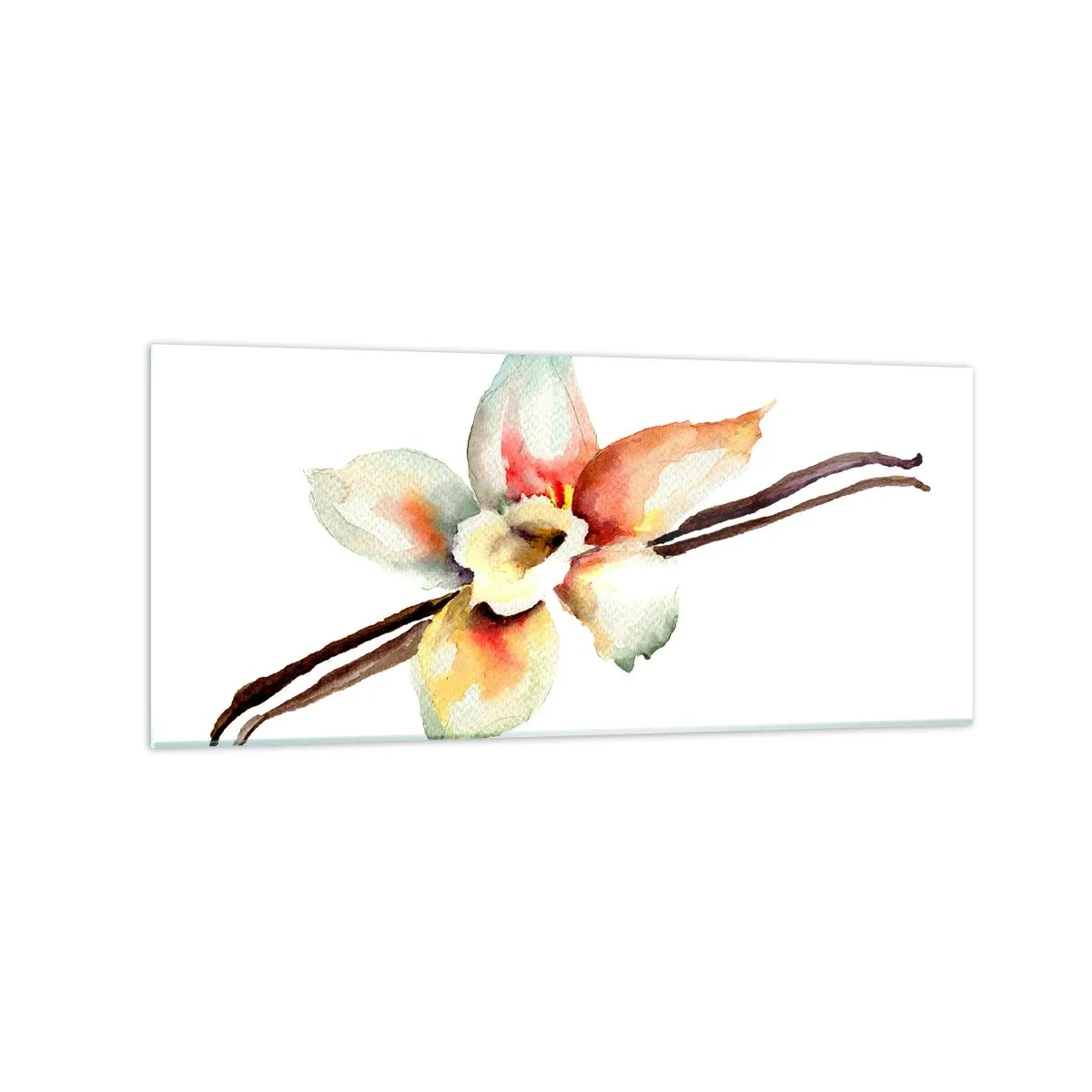 Üveg kép - Festékkel kiöntött édesség - 120x50 cm