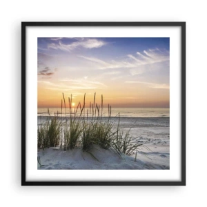 Poszter fehér keretben - Nézz, gondolkozz, érezz - 50x50 cm