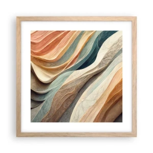 Poszter világos tölgy keretben - Változás előtti pillanat - 40x40 cm