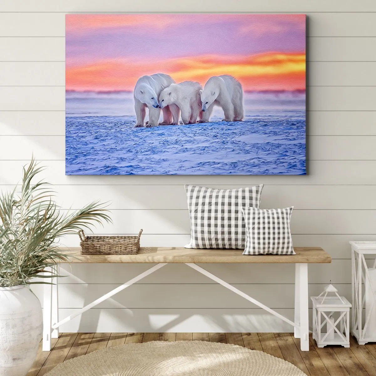 Vászonkép - Elég a családi meleg - 100x70 cm