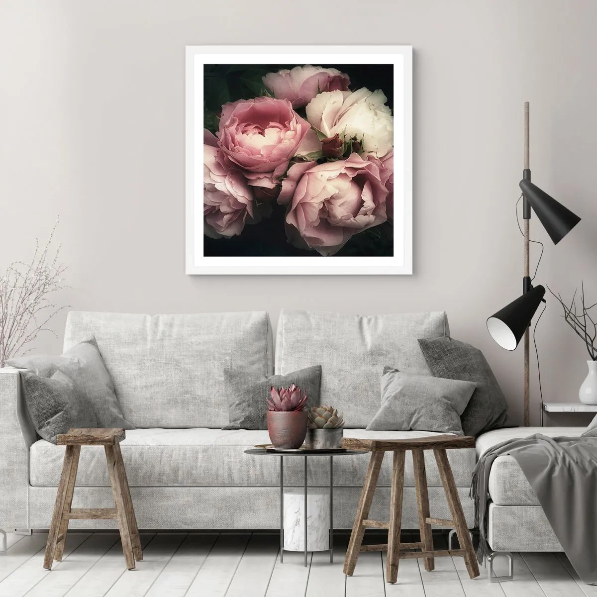 Poszter fekete keretben - Belle epoque varázs - 30x30 cm