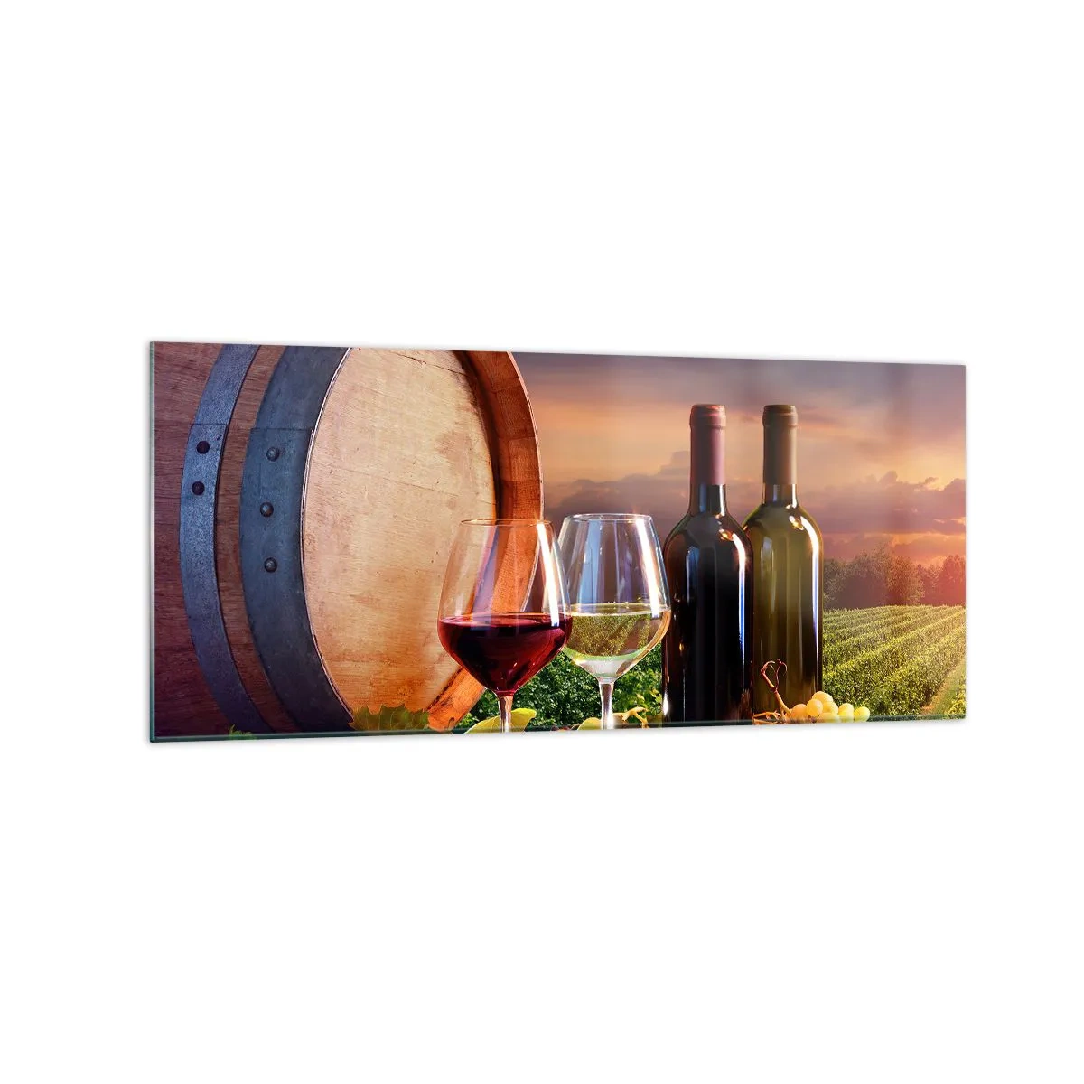 Üveg kép - Az életnek itt íze van - 120x50 cm