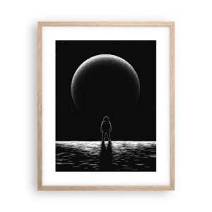 Poszter világos tölgy keretben - Szemtől szemben - 40x50 cm