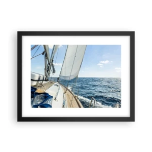 Poszter fehér keretben - Ó, kaland - 40x30 cm