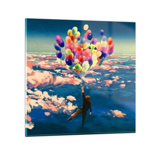 Üveg kép - Egy gyermekkori álom valóra vált - 60x60 cm