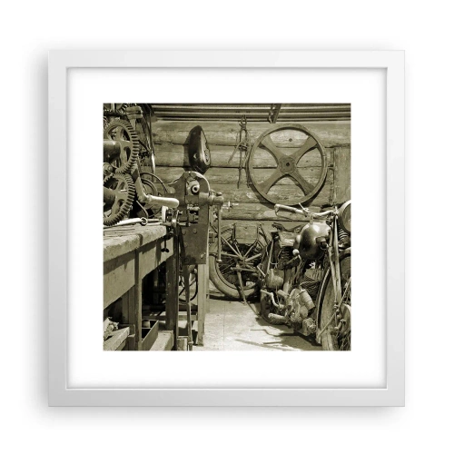 Poszter fekete keretben - Władek bácsi fészerében - 30x30 cm