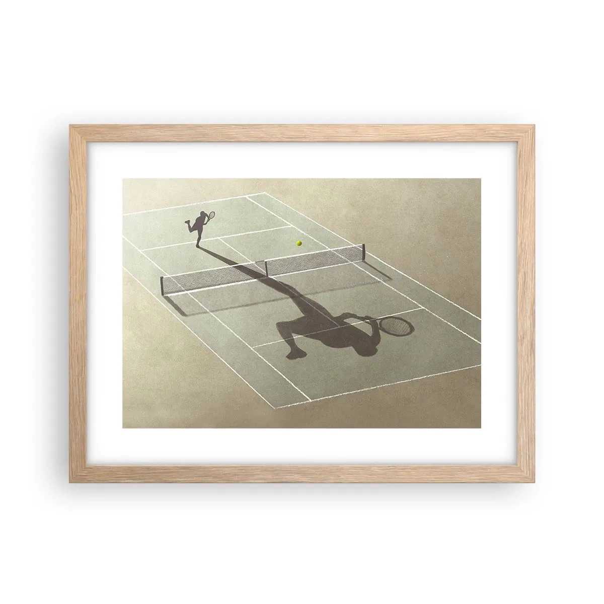 Poszter világos tölgy keretben - Önmagumk legyőzése - 40x30 cm