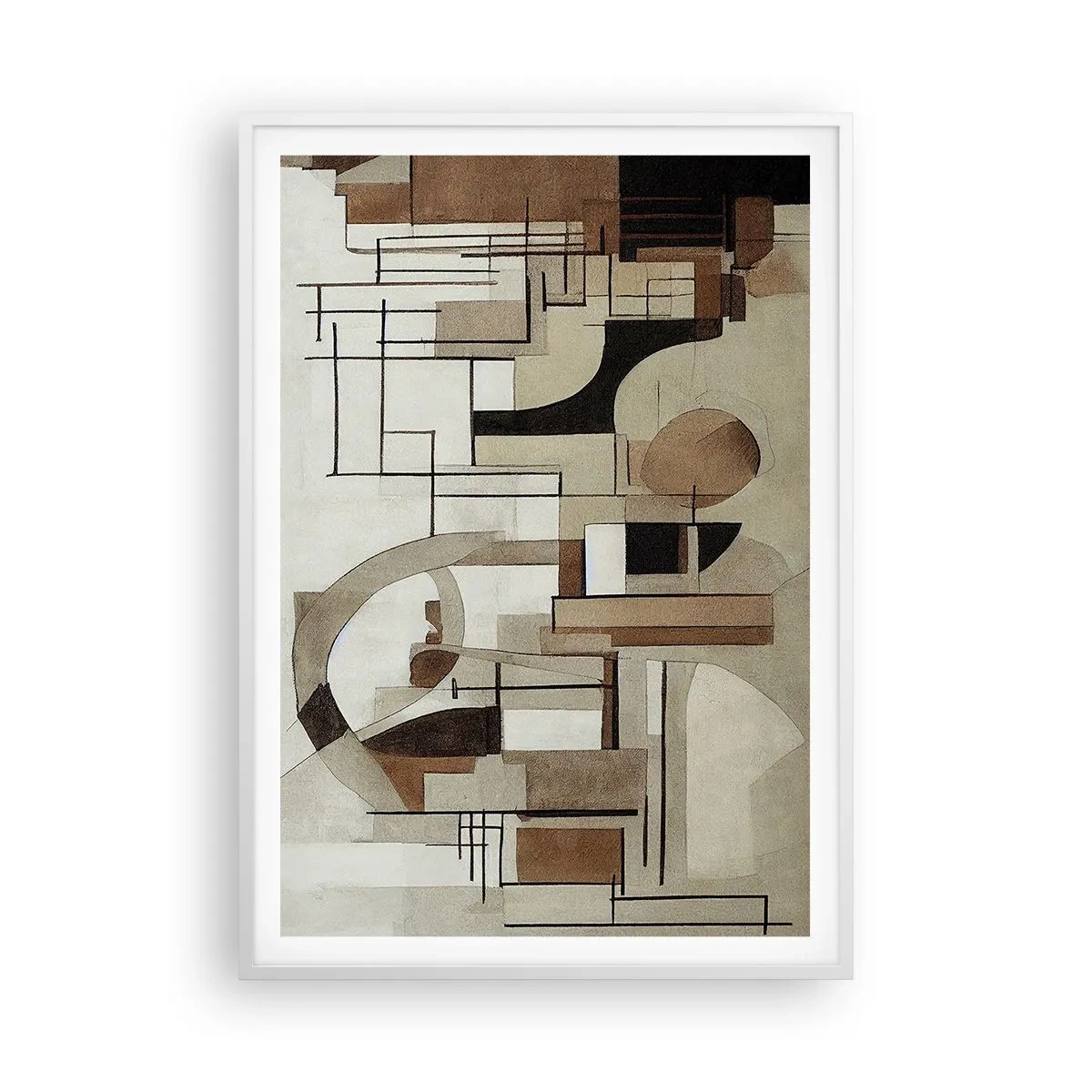 Poszter fekete keretben - Városkép 2.0 - 70x100 cm