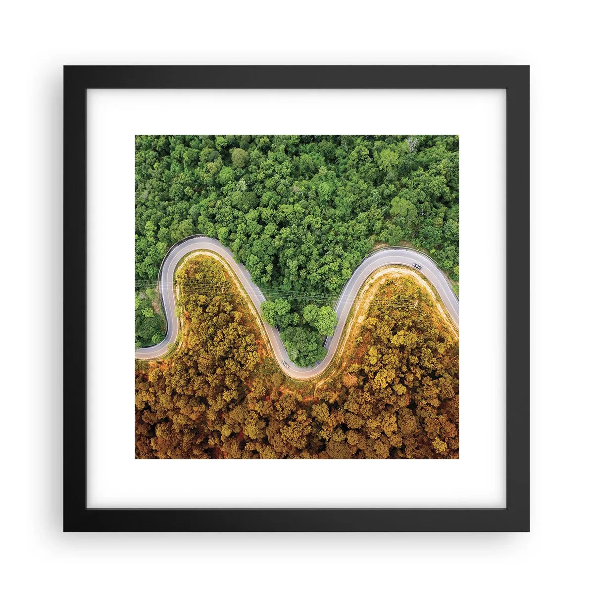 Poszter fehér keretben - Határok és áttörések - 30x30 cm