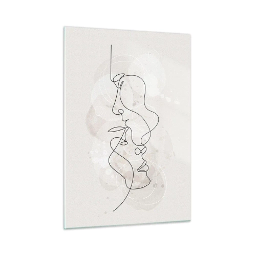 Üveg kép - Ölelésbe gabalyodva - 50x70 cm