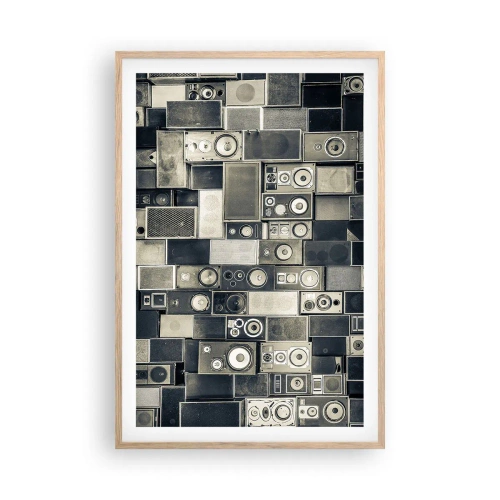 Poszter világos tölgy keretben - És minden rendben van - 61x91 cm