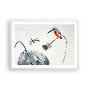 Poszter fekete keretben - A rét élete - 70x50 cm