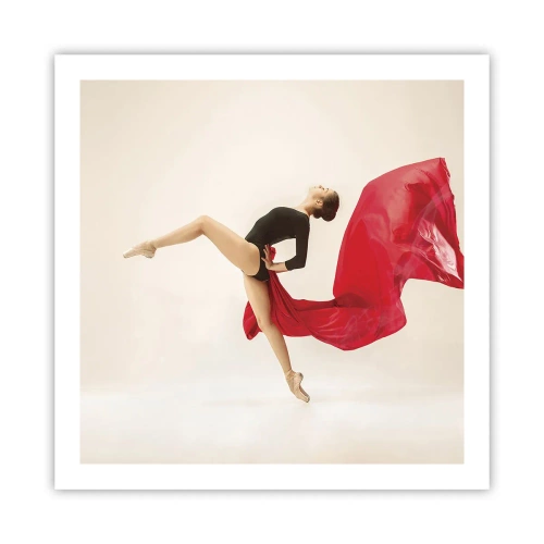 Poszter - Piros és fekete - 60x60 cm