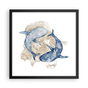 Poszter fehér keretben - Barátság vagy szerelem? - 40x40 cm