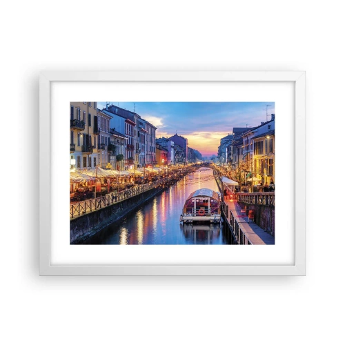 Poszter fekete keretben - Fény és öröm estéje - 40x30 cm