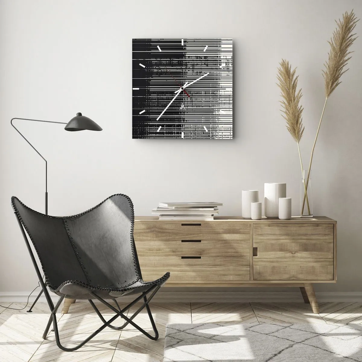 Falióra, Óra - Hullámok és rezgések - 30x30 cm