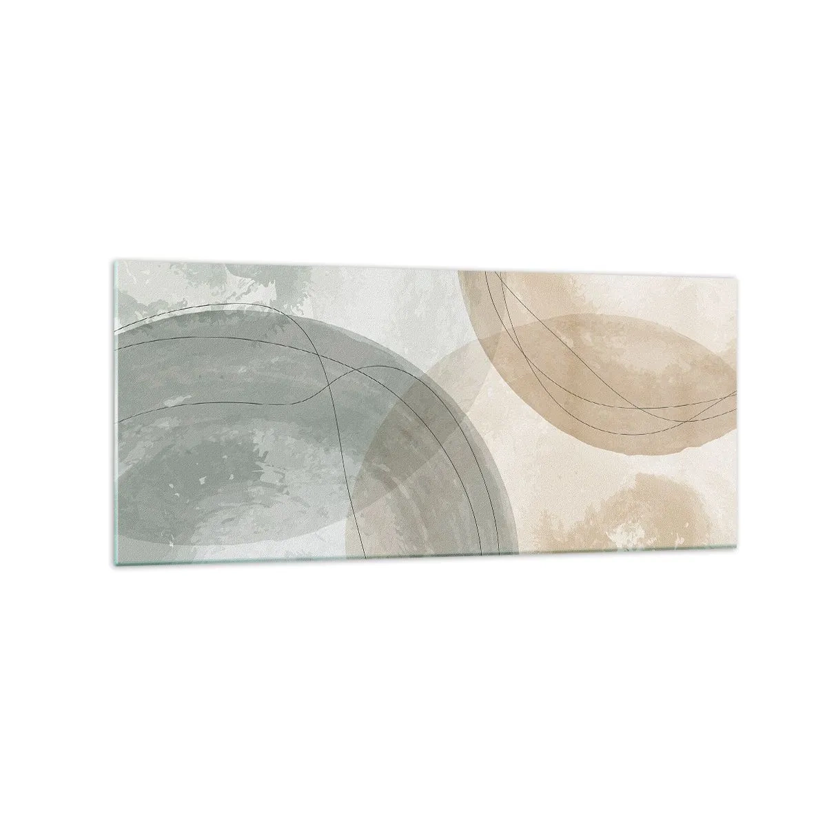 Üveg kép - világok behatolása - 120x50 cm