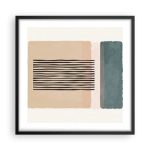 Poszter fehér keretben - Minden rendben - 50x50 cm