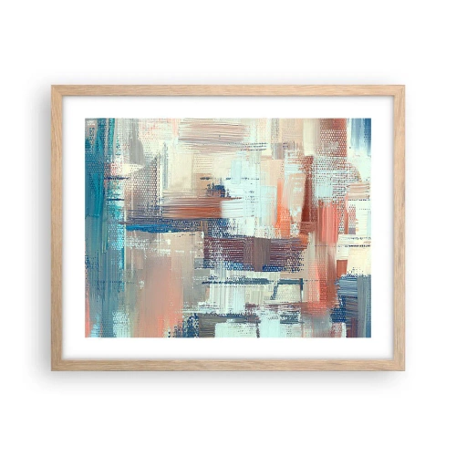 Poszter világos tölgy keretben - Elérve a fényt - 50x40 cm