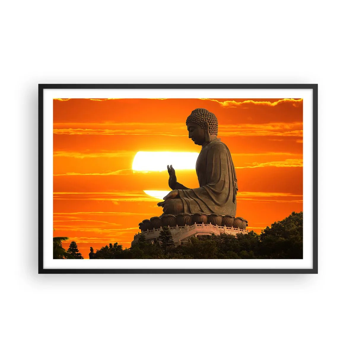 Poszter fehér keretben - Félelem nélkül a világtól - 91x61 cm