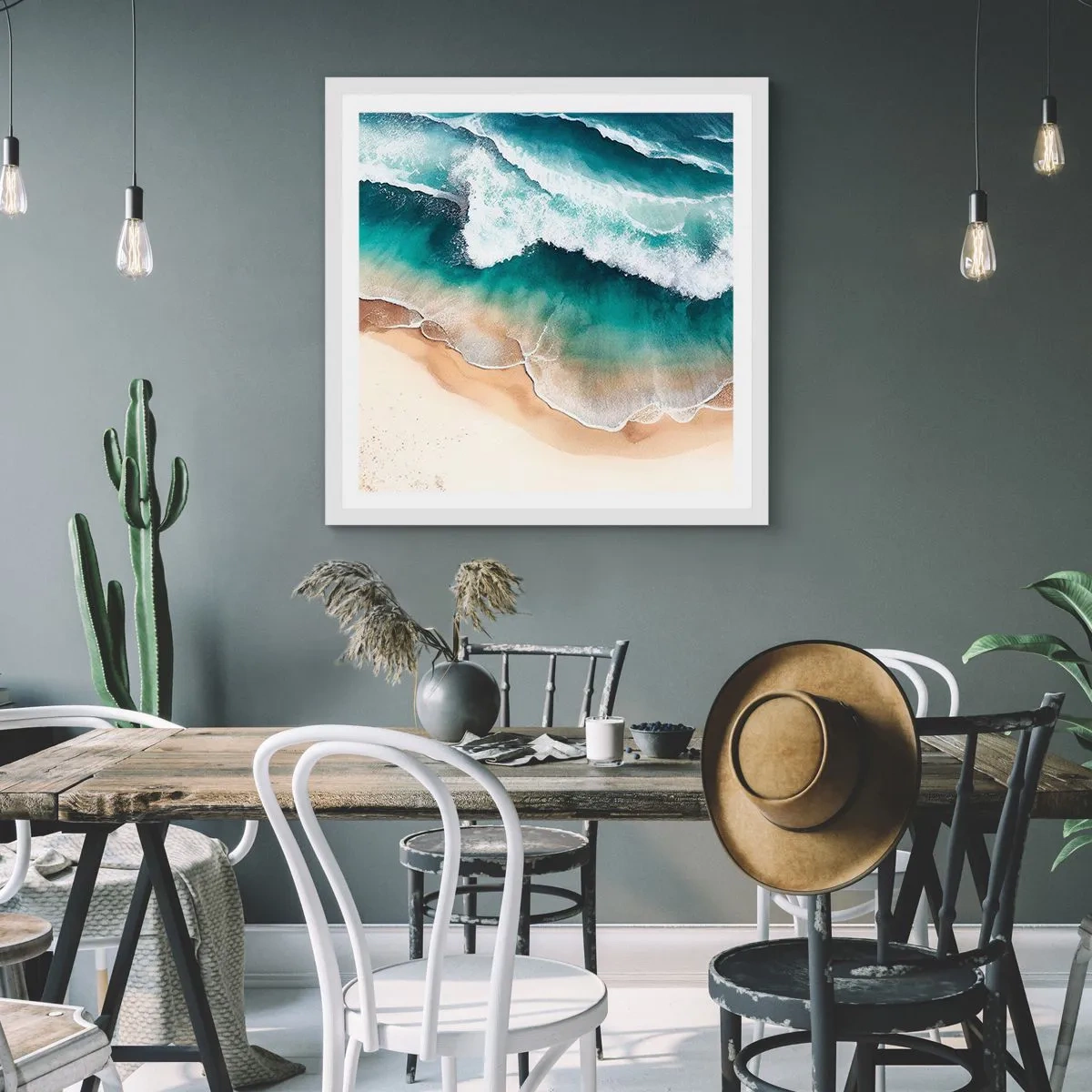 Poszter fekete keretben - Egy örök találkozás - 60x60 cm