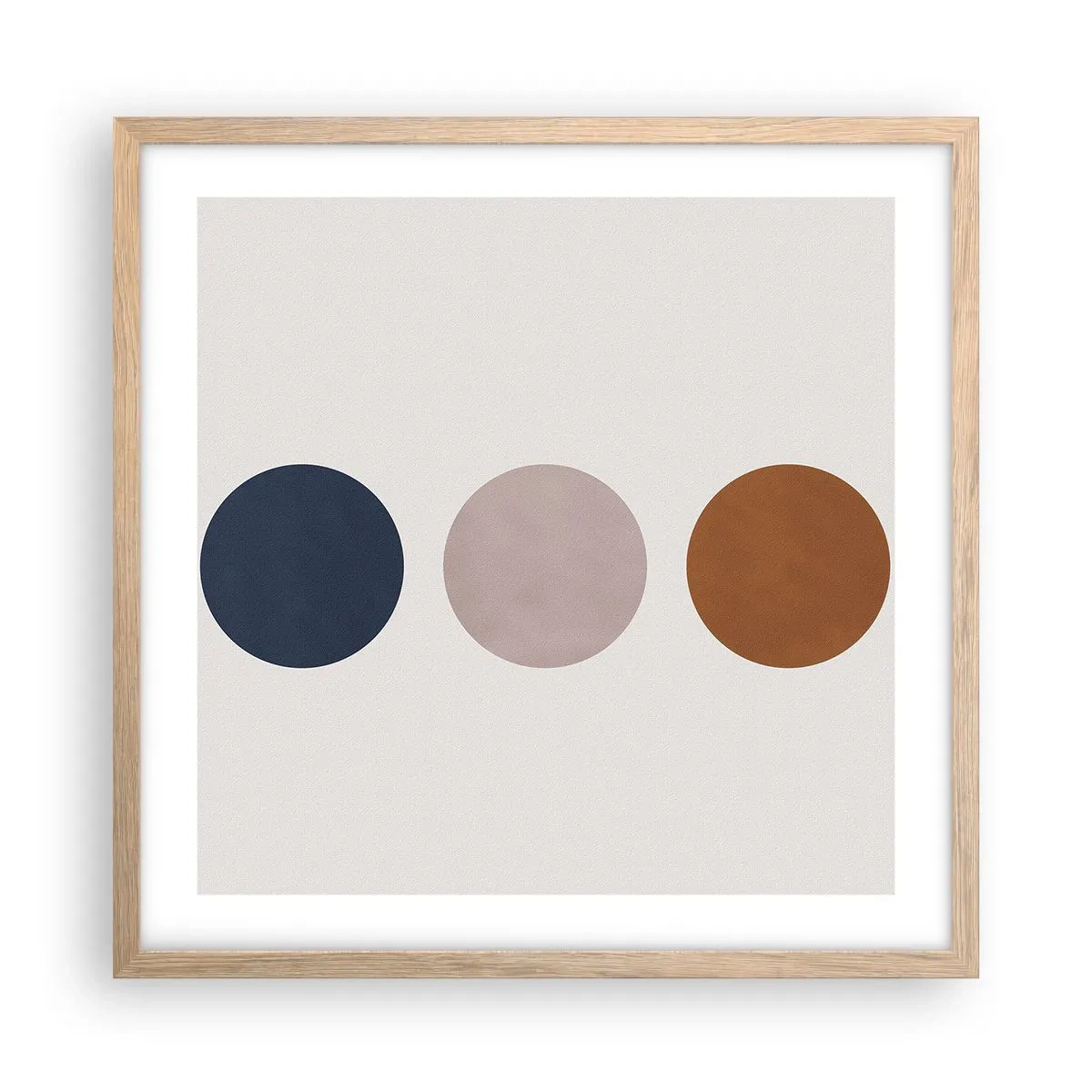 Poszter világos tölgy keretben - A tökéletesség szimbóluma - 50x50 cm