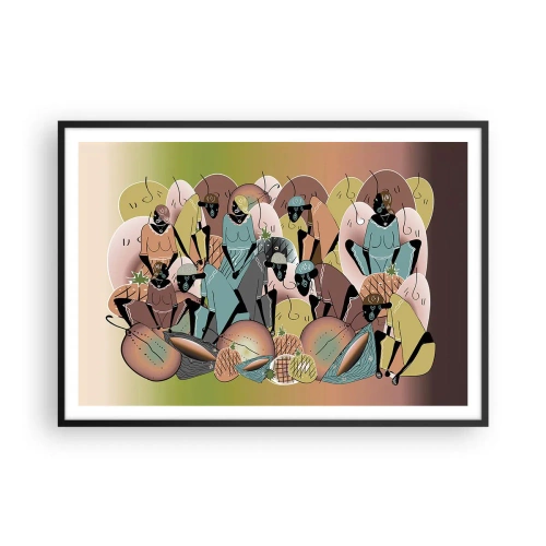 Poszter fehér keretben - Jön a nagy ünnep  - 100x70 cm