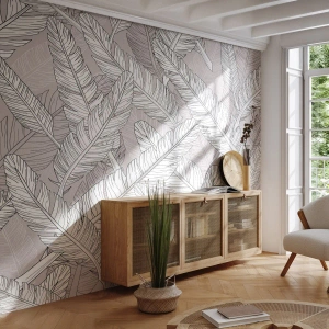 Fotótapéta Standard Eco - Tollas kavarodás - Absztrakció, Madár toll, Grafika - 400x280 cm