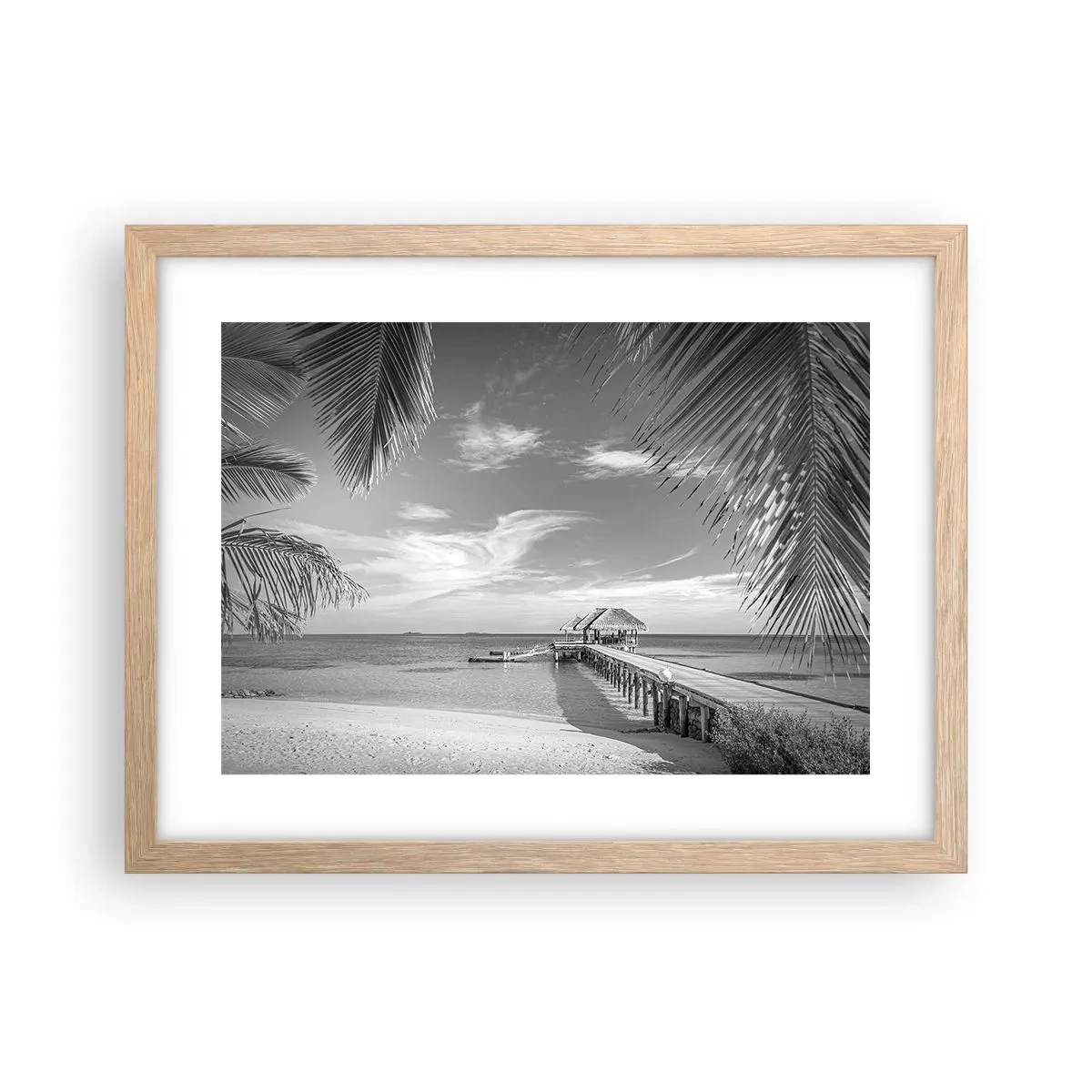 Poszter világos tölgy keretben - Emlék vagy álom? - 40x30 cm