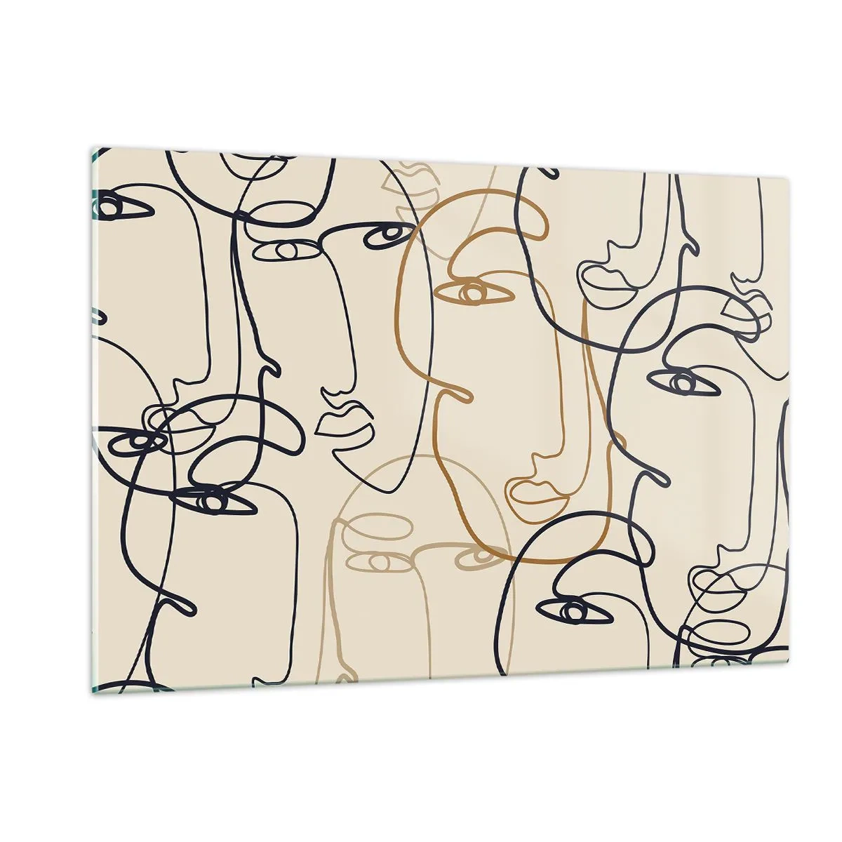 Üveg kép - Többszörös portré - 120x80 cm