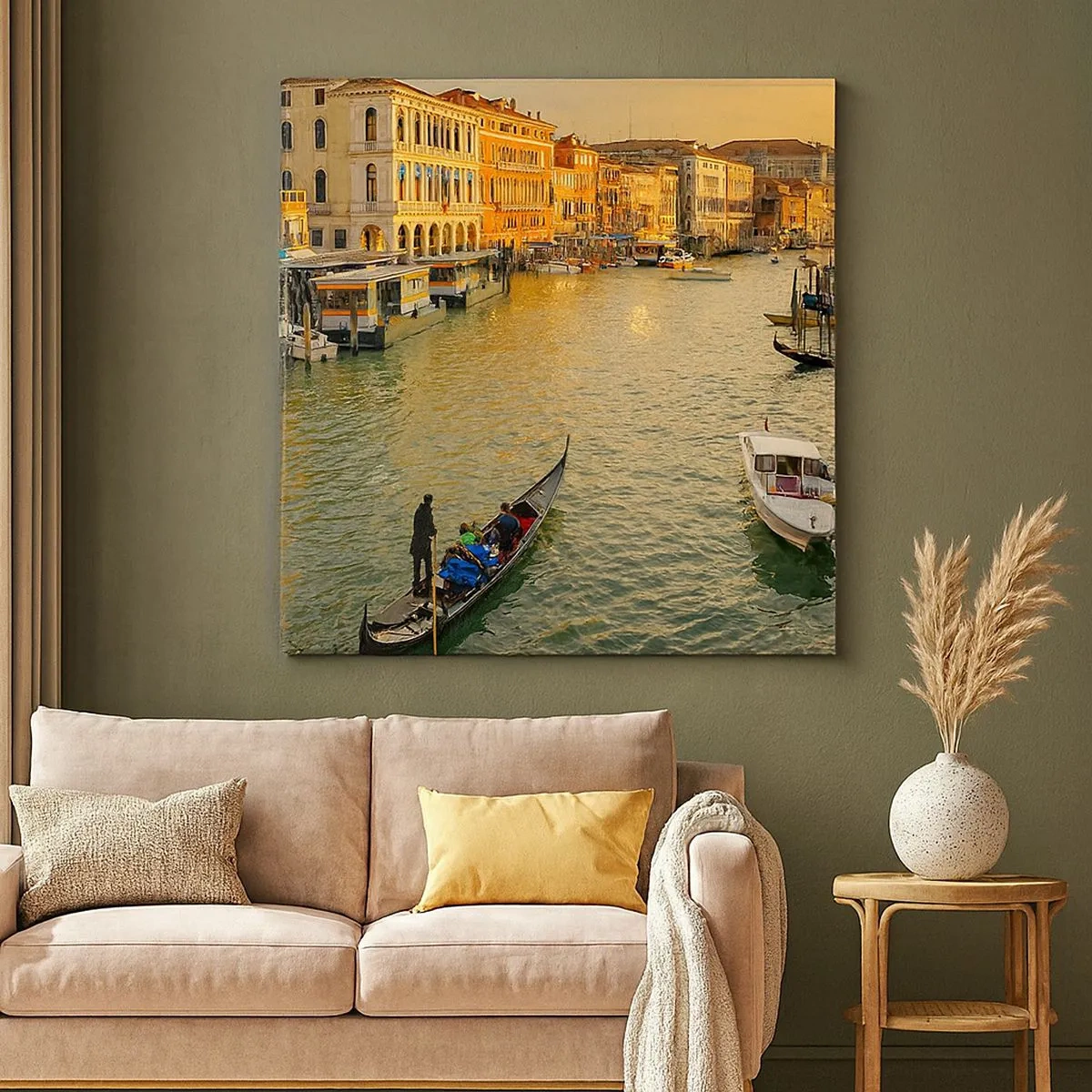 Vászonkép - Az utca napos oldalán - 30x30 cm