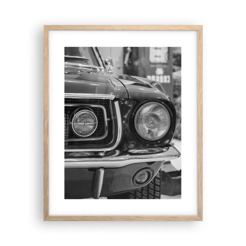 Poszter világos tölgy keretben - Vad utazás - 40x50 cm