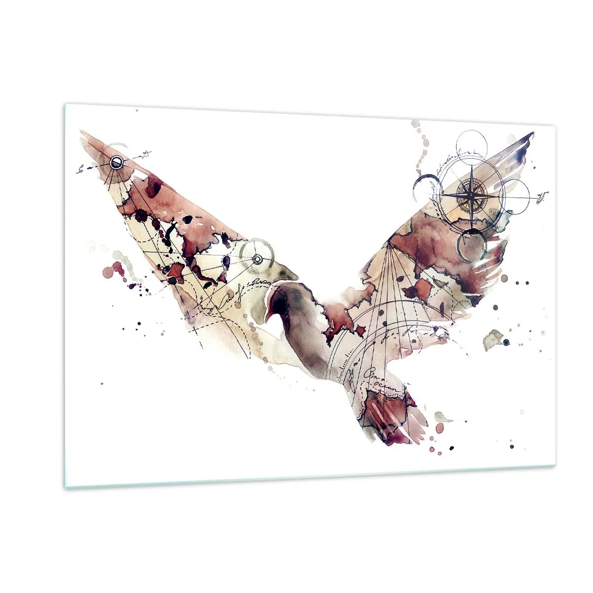 Üveg kép - Szabadtéri vándor - 120x80 cm