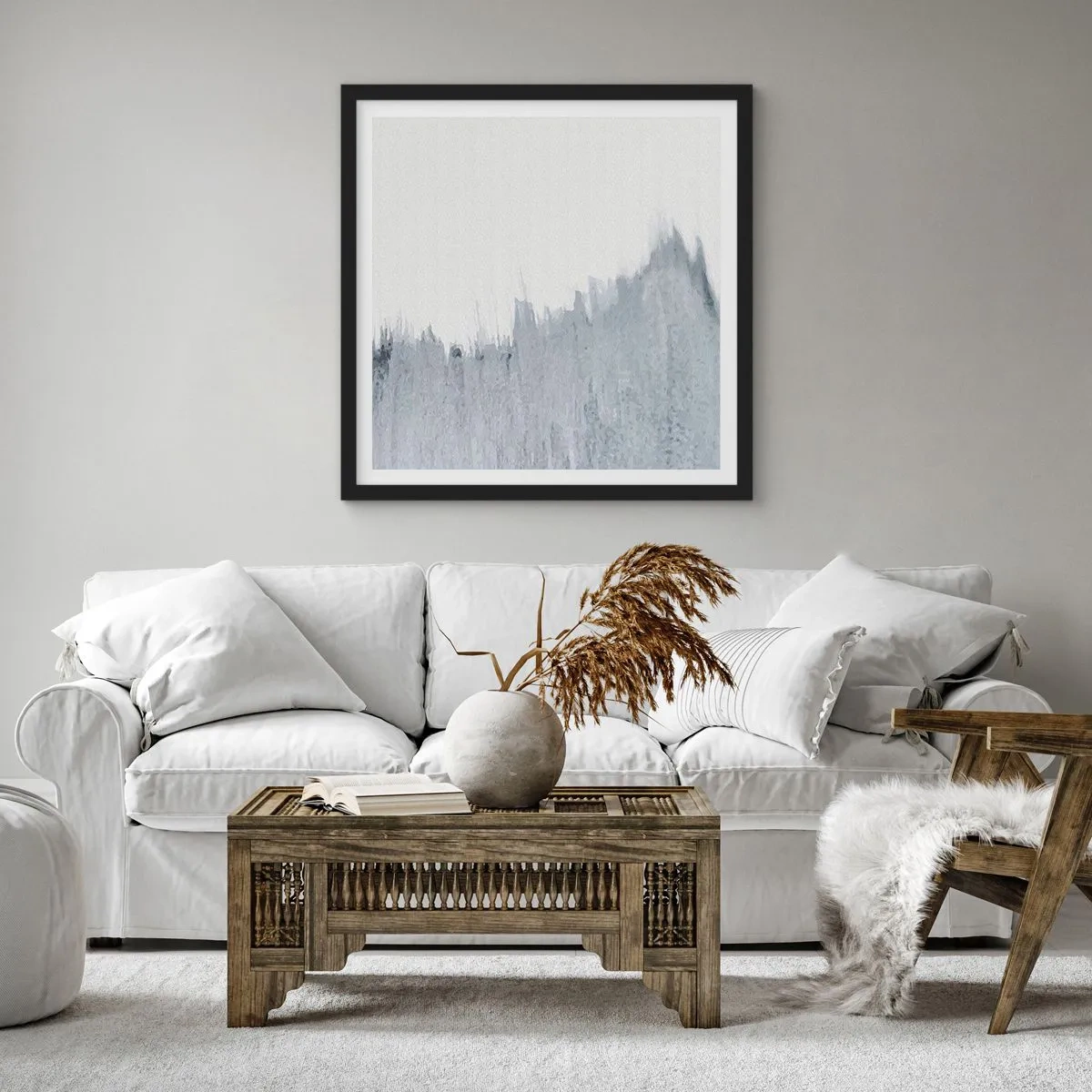 Poszter fehér keretben - Titokzatos felvétel - 40x40 cm