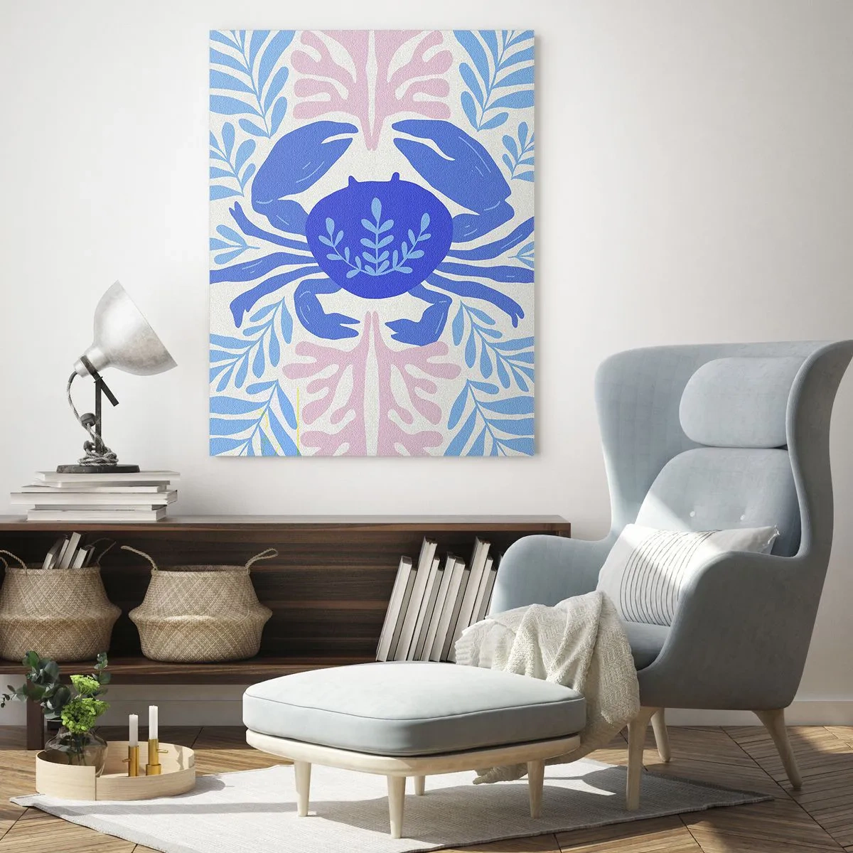 Üveg kép - Mint egy tengeri virág - 50x70 cm