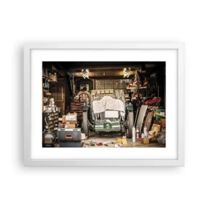 Poszter fekete keretben - Vissza a múltba - 40x30 cm