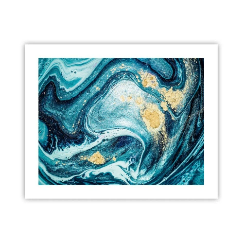 Poszter - Kék örvény - 50x40 cm