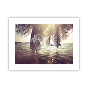 Poszter - Tetszés szerint hintázhat a felhők között - 40x30 cm