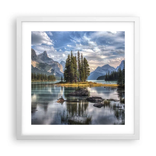 Poszter fekete keretben - A nagy és tiszta víz mellett... - 40x40 cm