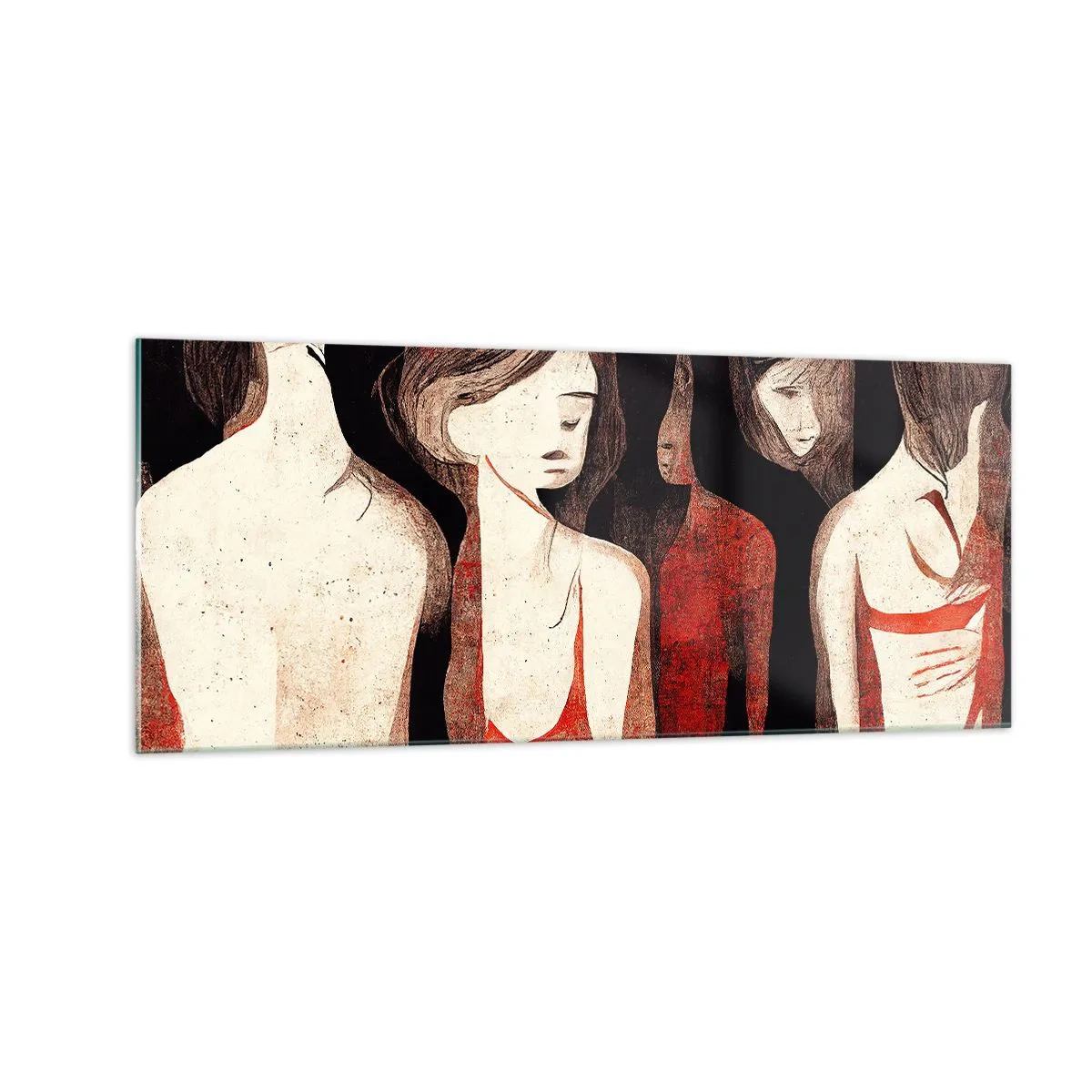 Üveg kép - A sötétség madonnái - 100x40 cm