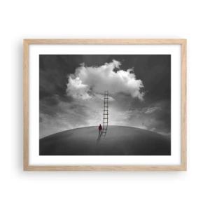 Poszter világos tölgy keretben - Minden lehetséges - 50x40 cm