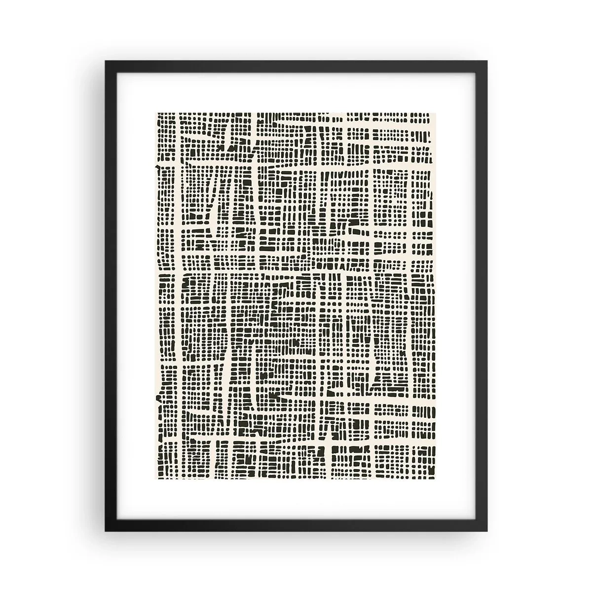 Poszter fehér keretben - Szőtt kompozíció - 40x50 cm