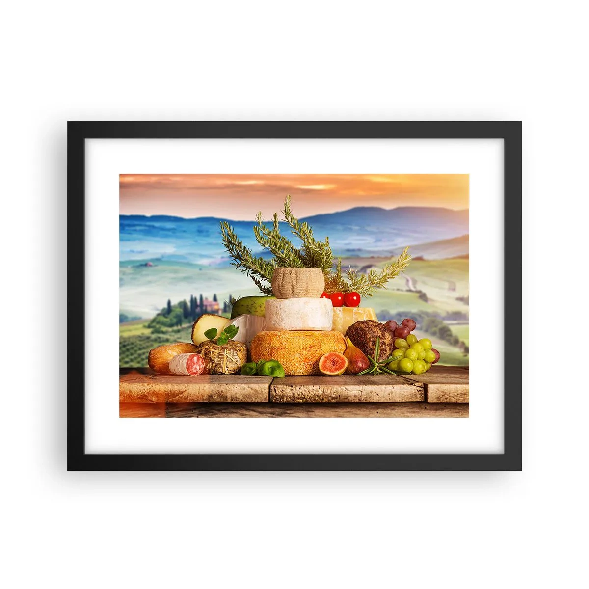 Poszter fehér keretben - Az olasz életöröm - 40x30 cm
