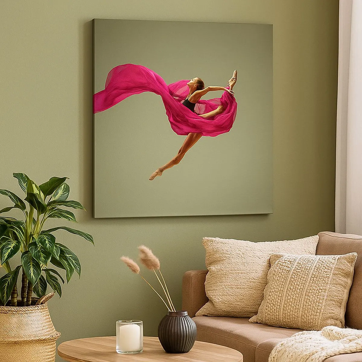 Vászonkép - Táncoló láng - 30x30 cm