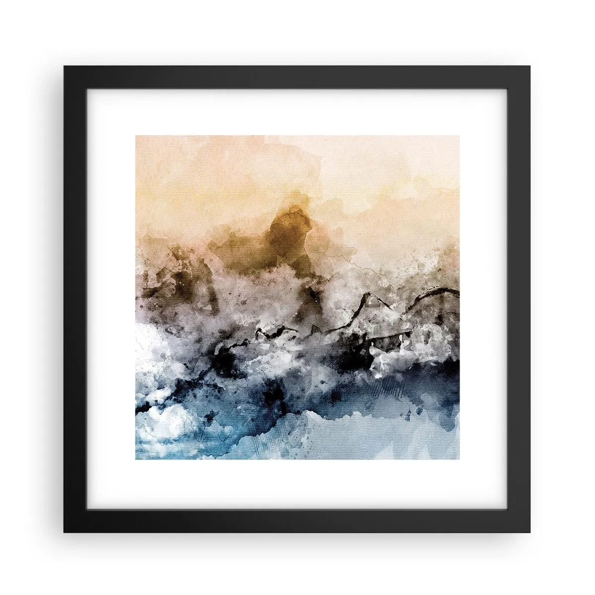 Poszter fehér keretben - Ködfelhőbe fulladt - 30x30 cm